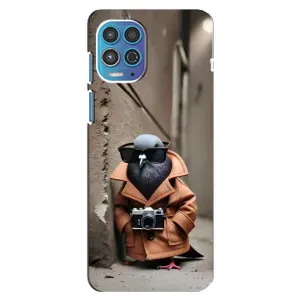 Чехол с мемами тралалело тралала для Motorola MOTO G100 (Шпиониро голубио)