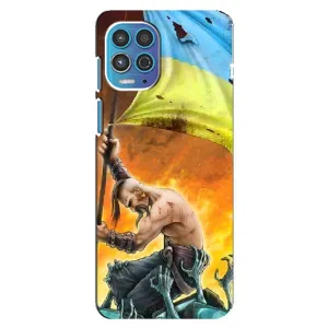 Чехол с картинкой (Патриотический КОЗАК) на Motorola MOTO G100 (Сильный Козак)