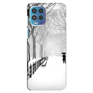Чехлы на Новый Год Motorola MOTO G100 (Снегом замело)