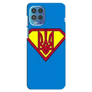 Чехол с картинкой (Патриотический ГЕРБ) на Motorola MOTO G100 (Super - Герб)