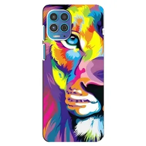 Чехол с картинкой на Motorola MOTO G100 (Яркий Лев)
