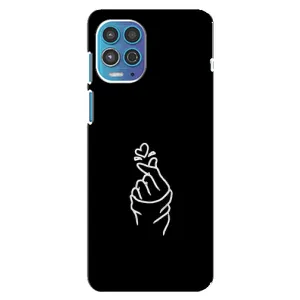 Чехлы (Знак сердечка) на Motorola MOTO G100 (Знак Сердечка)