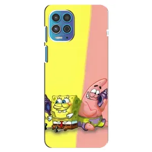 Чехлы с Патриком на Motorola MOTO G100 (Звонок)