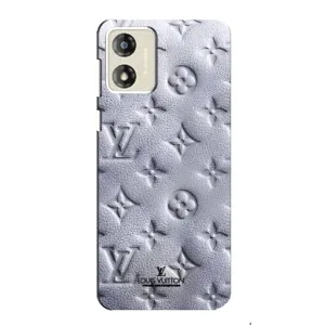 Текстурный Чехол Louis Vuitton для Моторола Мото Джи 13 (Белый ЛВ)