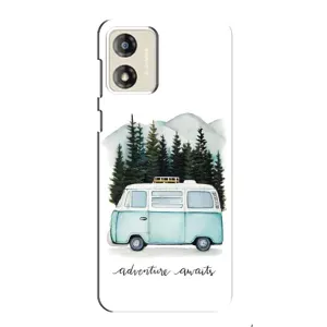 Силіконовий бампер з картинкою машини на Motorola MOTO G13 (Будиночок на колесах)