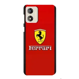 Силіконовий бампер з картинкою машини на Motorola MOTO G13 (Ferrari Logo)