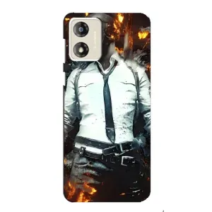 Чохол з картинкою "Герой Pubg" на Motorola MOTO G13 (Man Пубг)