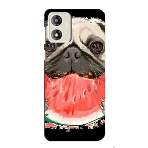 Чехол (ТПУ) Милые собачки для Motorola MOTO G13 (Смешной Мопс)