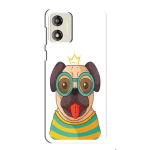 Бампер для Motorola MOTO G13 с картинкой "Песики" (Собака Король)