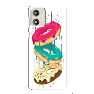 Чехол с изображением вкусной еды для Motorola MOTO G13 (Сочные пончики)
