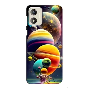 Чехол (ТПУ) с планетами на Motorola MOTO G13 (Солнечна система)