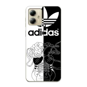 Чехол в стиле "Адидас" для Моторола Мото Джи 14 (Adidas шнурки)