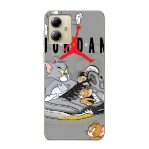 Силиконовый Чехол Nike Air Jordan на Моторола Мото Джи 14 (Air Jordan)