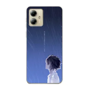 Чехол с персонажами АНИМЕ на Motorola MOTO G14 (Anime L)