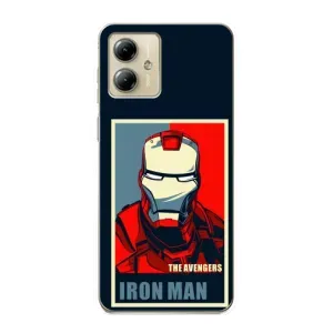 Чехол Супергерой Железный человек на Motorola MOTO G14 (Art Iron man)