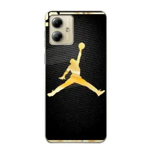 Силиконовый Чехол Nike Air Jordan на Моторола Мото Джи 14 (Джордан 23)
