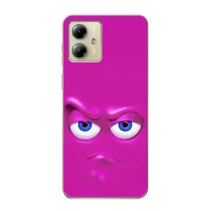 Силиконовые Чехлы (смешные стикеры) для Motorola MOTO G14 (Хитрая мордочка)