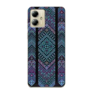 Силиконовый Чехол на Motorola MOTO G14 (Крутой орнамент)