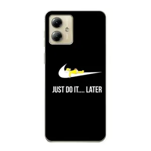 Силиконовый Чехол на Motorola MOTO G14 с картинкой Nike (Later)