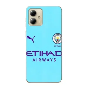 Силиконовые Чехлы принт Футбол на Motorola MOTO G14 (Man City)