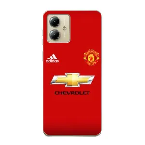 Силиконовые Чехлы принт Футбол на Motorola MOTO G14 (Man United)