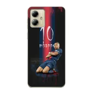 Чехол (TPU) с Футболистом на Motorola MOTO G14 (MBAPPE 10)