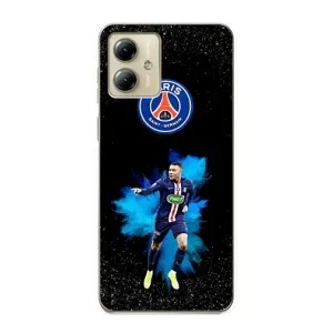 Чехол (TPU) с Футболистом на Motorola MOTO G14 (Мбаппе ПСЖ)