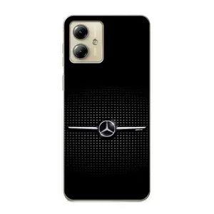 Силиконовый бампер с картинкой машины на Motorola MOTO G14 (Mercedes)