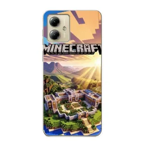 Чехол майнкрафт для Motorola MOTO G14 (MINECRAFT)