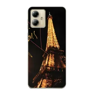 Чехол с Эйфелевой башней на Motorola MOTO G14 (Paris)