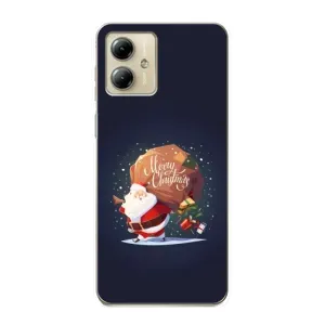 Чехол Санта Клаус для Motorola MOTO G14 (Подарки от Санты)