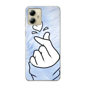 Чехлы (Знак сердечка) на Motorola MOTO G14 (Сердечка знак)