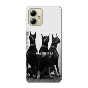 Чехол ДОБЕРМАН для Motorola MOTO G14 (Три добермана)