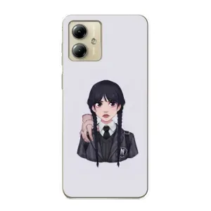 Чехлы с принтом Уэнсдей на Motorola MOTO G14 (Вещь Венсдей)