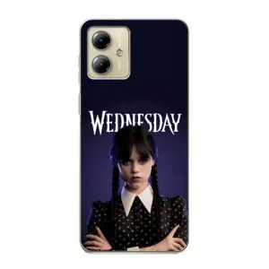 Чехлы с принтом Уэнсдей на Motorola MOTO G14 (Wednesdey)