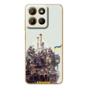 Чехлы на военную тематику для Motorola Moto G15 Power (Азовсталь)