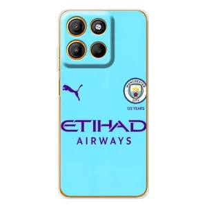 Силиконовые Чехлы принт Футбол на Motorola Moto G15 Power (Man City)