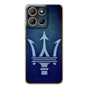 Чехлы с тематикой "Крутые машины" на Motorola Moto G15 Power (Лого Maserati)