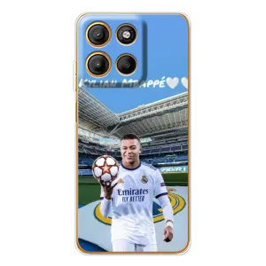 Чехол (TPU) с Футболистом на Motorola Moto G15 Power (Mbappe Real)