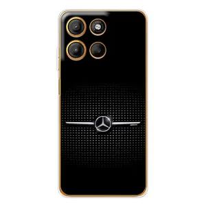 Силиконовый бампер с картинкой машины на Motorola Moto G15 Power (Mercedes)