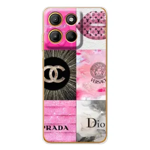 Чехол (Dior, Prada, YSL, Chanel) для Motorola Moto G15 Power (Модница)