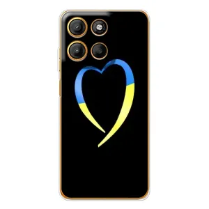 Силиконовый Чехол на Motorola Moto G15 Power (Я-Украина) (Украинское сердце)