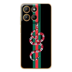 Чехлы Бренд GUCCI для Motorola Moto G15 Power (Змей Гуччи)
