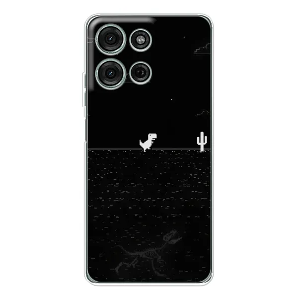 Чехол с рисунком «Динозаврик» для Motorola Moto G15 Чехол с рисунком «Динозаврик» для Motorola Moto G15