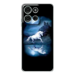 Чехол Unicorn на Motorola Moto G15 (Единорог)