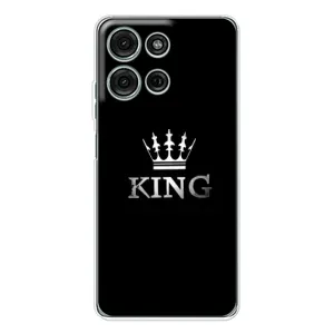 Чехол (Корона на чёрном фоне) для Мото Джи 15 (KING)