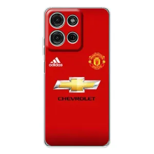 Силиконовые Чехлы принт Футбол на Motorola Moto G15 (Man United)