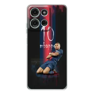 Чехол (TPU) с Футболистом на Motorola Moto G15 (MBAPPE 10)