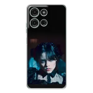 Чехлы с принтом Уэнсдей на Motorola Moto G15 (Танец Уэнсдей)