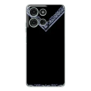 Силиконовый Чехол на Motorola Moto G15 (Воротник вышиванки)
